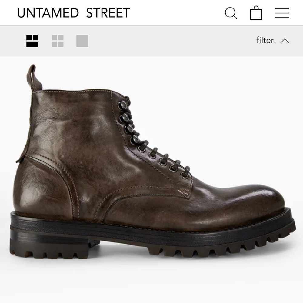 Men's Brown Leather Boots
